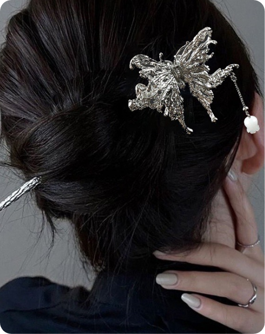 Vintage Butterfly Clip Hair Korean Hairpins